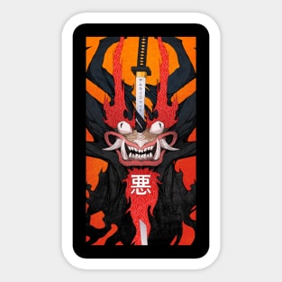 Samurai jack Aku Sticker